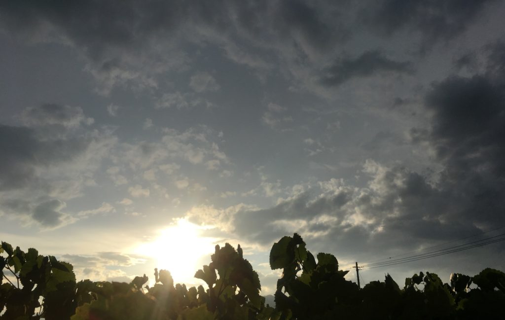 山梨県　夕焼け