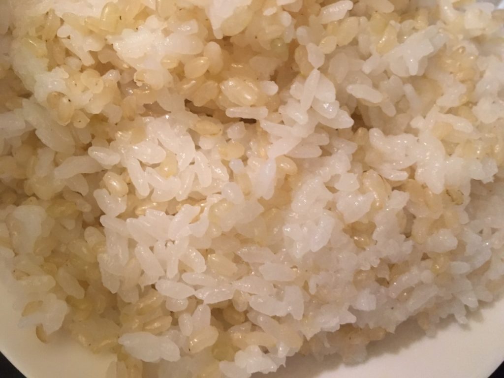 玄米　白米