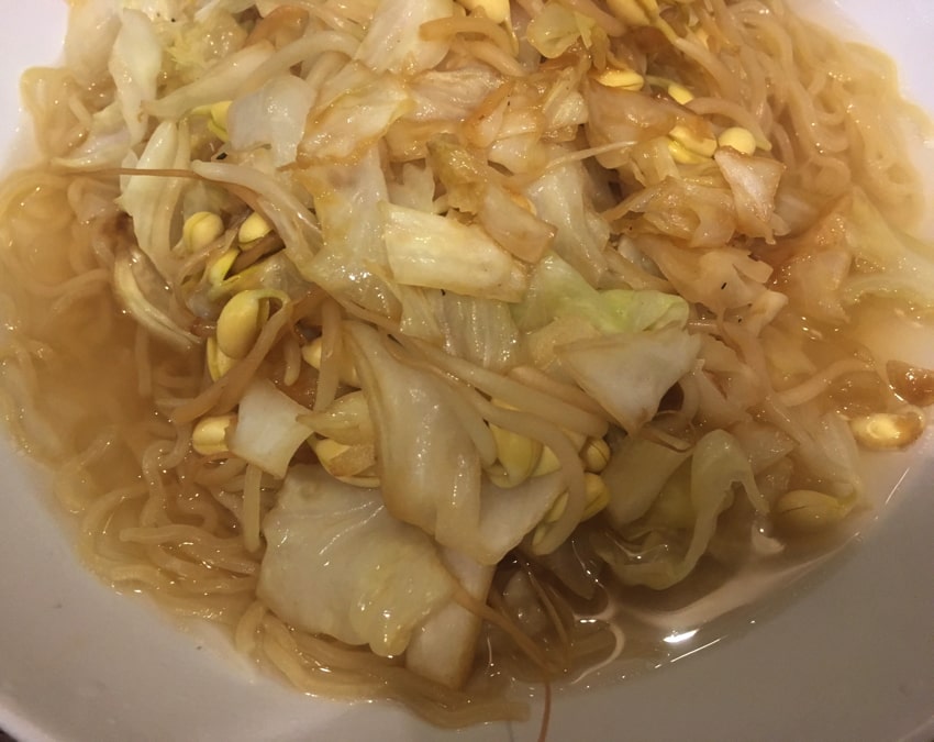 ラーメン　野菜炒め