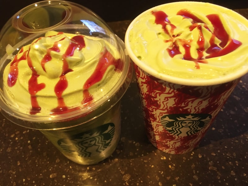 ピスタチオクリスマスツリーフラペチーノ